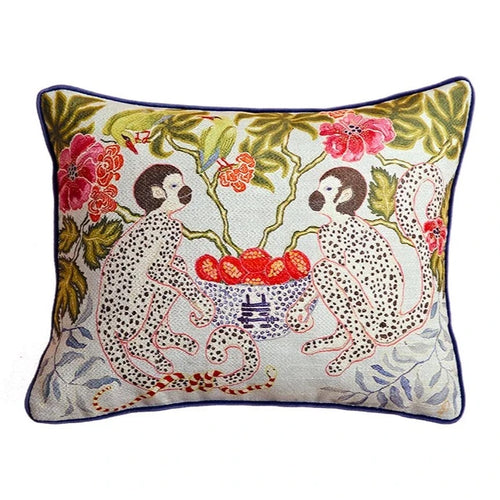 Eclectic Antique Swan & Animal Scenes Throw Pillow Covers - The Finishing Touch Decor