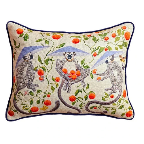 Eclectic Antique Swan & Animal Scenes Throw Pillow Covers - The Finishing Touch Decor