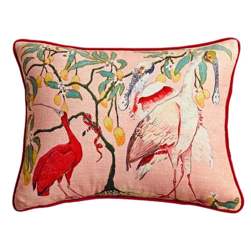 Eclectic Antique Swan & Animal Scenes Throw Pillow Covers - The Finishing Touch Decor