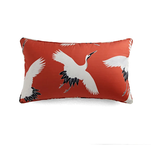 Duck & Lotus Flower Garden Print Throw Pillow Covers - The Finishing Touch Decor