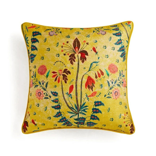 Duck & Lotus Flower Garden Print Throw Pillow Covers - The Finishing Touch Decor