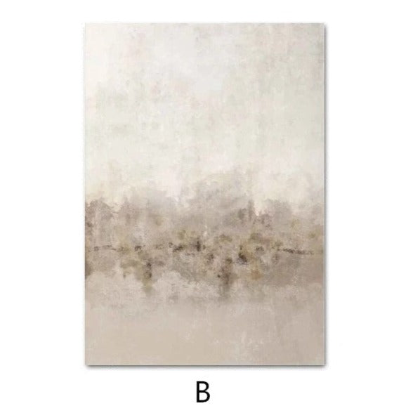 Sand Color Neutral Wall Art Canvas Painting Nordic Art Modern Print - The Finishing Touch Decor