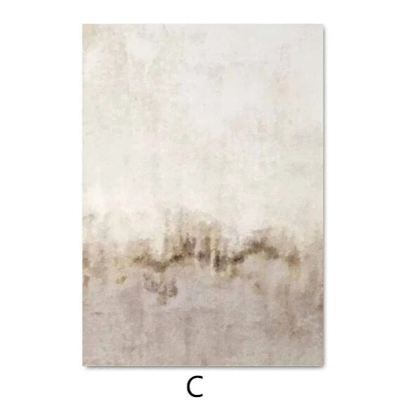 Sand Color Neutral Wall Art Canvas Painting Nordic Art Modern Print - The Finishing Touch Decor