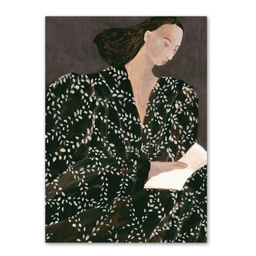 Sofia Lind Serene Women Abstract Lines Canvas Wall Art Print - The Finishing Touch Decor