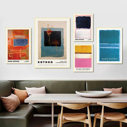 Color Block Mark Rothko Exhibition Poster Print Wall Art - The Finishing Touch Decor