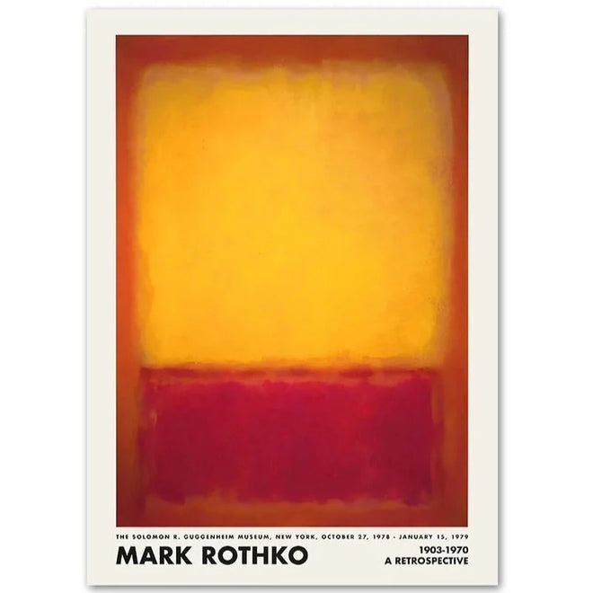 Color Block Mark Rothko Exhibition Poster Print Wall Art - The Finishing Touch Decor