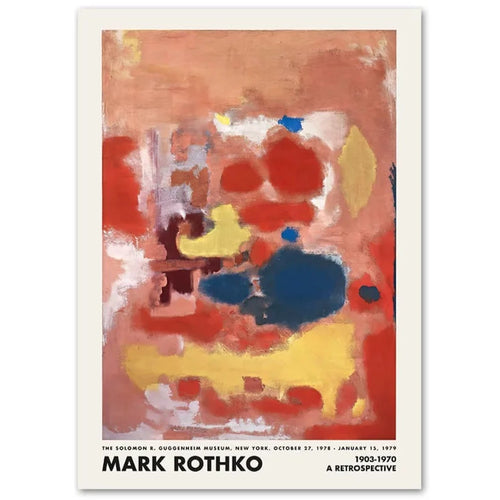 Color Block Mark Rothko Exhibition Poster Print Wall Art - The Finishing Touch Decor