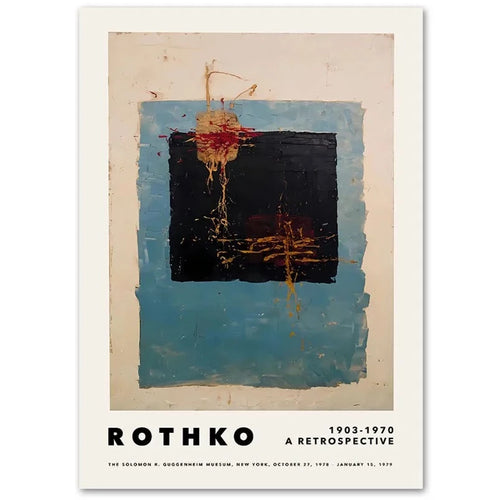 Color Block Mark Rothko Exhibition Poster Print Wall Art - The Finishing Touch Decor