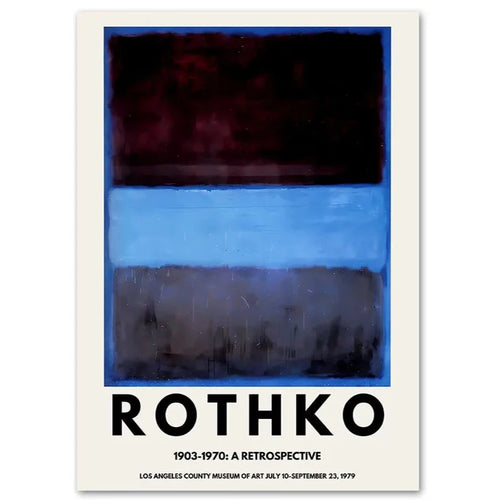 Color Block Mark Rothko Exhibition Poster Print Wall Art - The Finishing Touch Decor
