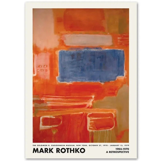 Color Block Mark Rothko Exhibition Poster Print Wall Art - The Finishing Touch Decor