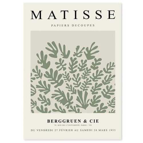 Yayoi Kusama, William Morris, Matisse Green Botanical Posters Wall Art Canvas Painting Prints - The Finishing Touch Decor
