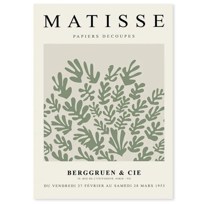 Yayoi Kusama, William Morris, Matisse Green Botanical Posters Wall Art Canvas Painting Prints - The Finishing Touch Decor