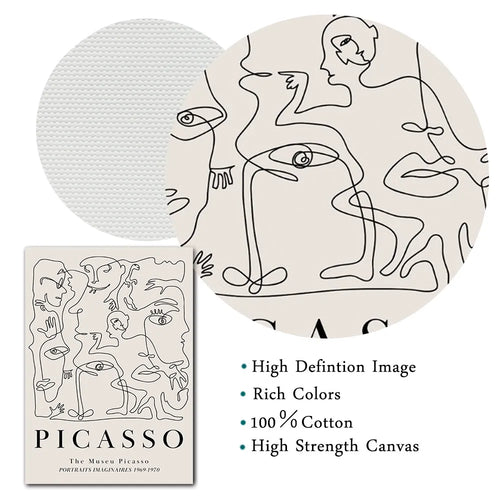 Assorted Beige Matisse and Picasso Neutral Print Wall Canvas - The Finishing Touch Decor