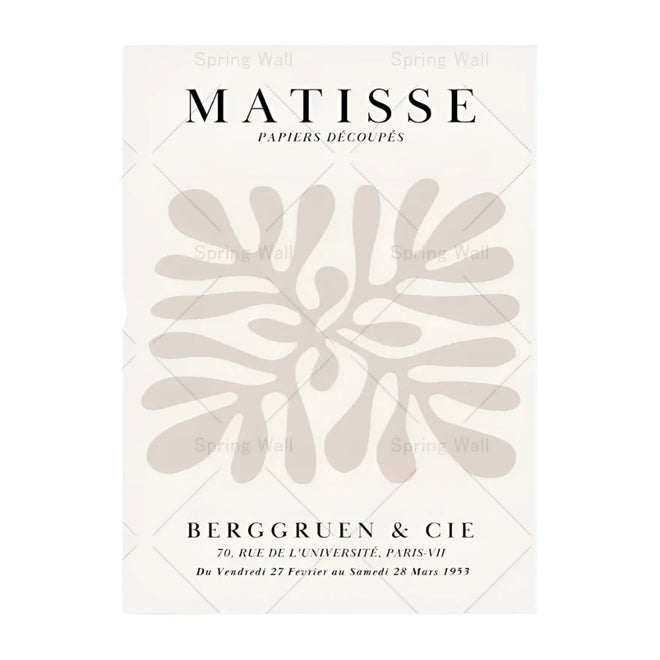 Assorted Beige Matisse and Picasso Neutral Print Wall Canvas - The Finishing Touch Decor