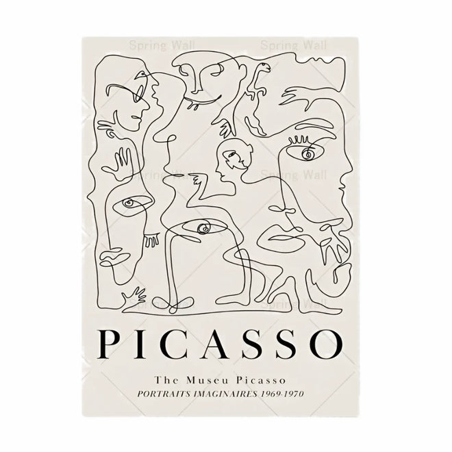 Assorted Beige Matisse and Picasso Neutral Print Wall Canvas - The Finishing Touch Decor