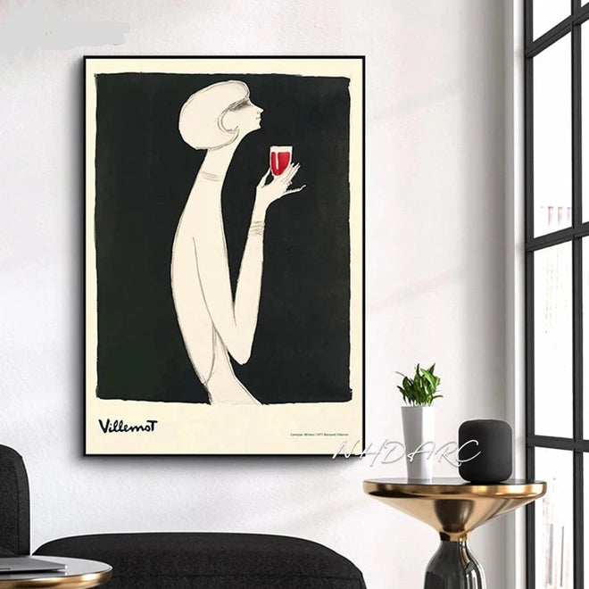 Retro Modern Chic Female Canvas Print Wall Art - The Finishing Touch Decor