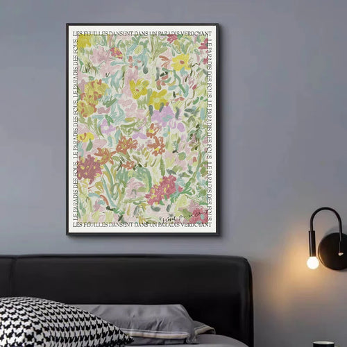 Watercolor French Flower Painting Canvas Print - The Finishing Touch Decor