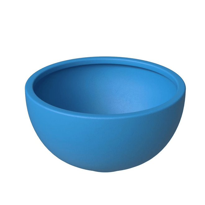 Vibrant Blue Fiberstone Iris 9" Bowl Planter - The Finishing Touch Decor