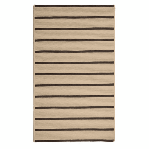 Braided Woven Fiber Striped Indoor/Outdoor Area Rug 8x11 - The Finishing Touch Decor