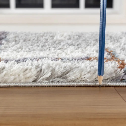 Loft Shag GC_CZY1009 Multi 7 ft. 10 in. x 9 ft. 10 in. Shaggy Area Rug - The Finishing Touch Decor