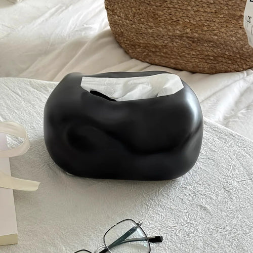 Nordic Ceramic Tissue Box Advanced Napkin Holder Living Room Dining Table Tissue Case Household Tissue Storage Box Decoration