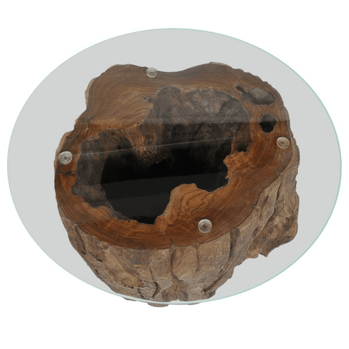 vidaXL Coffee Table Brown Teak wood Standard Durable Coffee Table