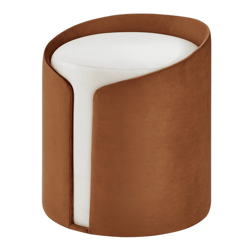 New Modern Vinda Velvet Fabric Stool Ottoman - The Finishing Touch Decor