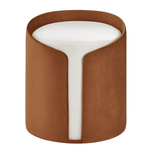 New Modern Vinda Velvet Fabric Stool Ottoman - The Finishing Touch Decor