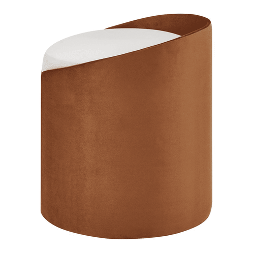 New Modern Vinda Velvet Fabric Stool Ottoman - The Finishing Touch Decor