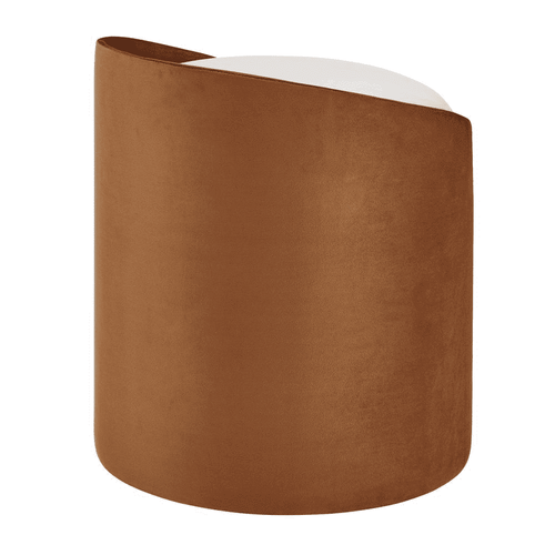 New Modern Vinda Velvet Fabric Stool Ottoman - The Finishing Touch Decor