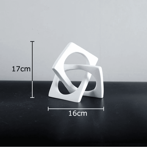 Geometric Infinity Square Resin Table Ornaments - The Finishing Touch Decor