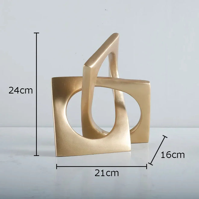 Geometric Infinity Square Resin Table Ornaments - The Finishing Touch Decor