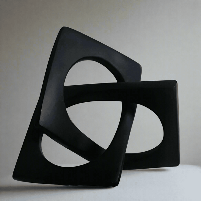 Geometric Infinity Square Resin Table Ornaments - The Finishing Touch Decor
