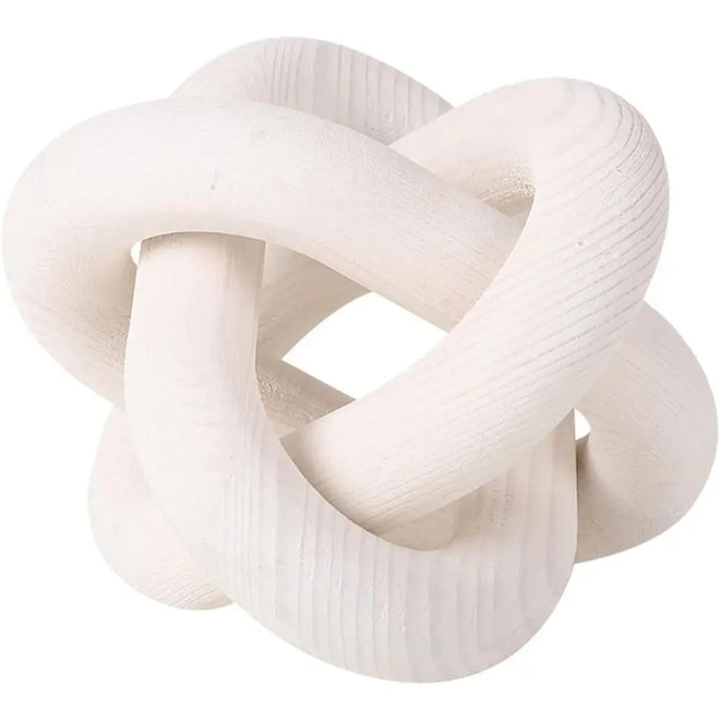 Boho Rustic Accents Coffee Table Wood Knot Decor Wood Chain Link Decor 3-Link Pine Shelf Decor