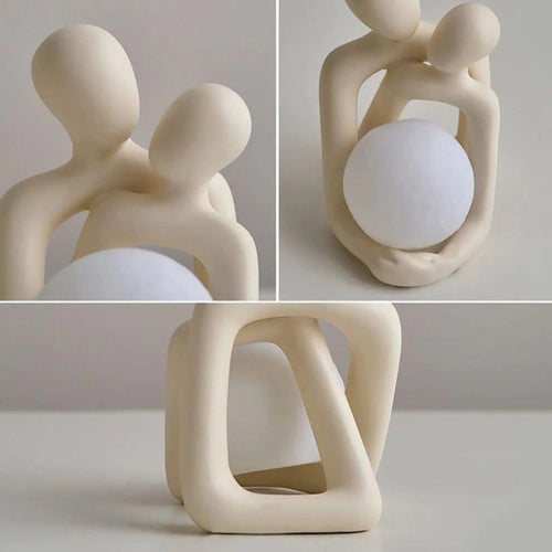 Abstract Loving Couple Candle Holder Statue - The Finishing Touch Decor