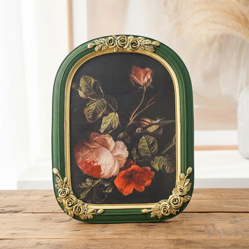 1PC, resin material three-dimensional rose home arch decoration photo frame - The Finishing Touch Decor