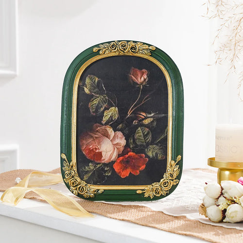1PC, resin material three-dimensional rose home arch decoration photo frame - The Finishing Touch Decor
