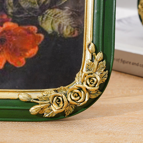1PC, resin material three-dimensional rose home arch decoration photo frame - The Finishing Touch Decor