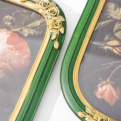 1PC, resin material three-dimensional rose home arch decoration photo frame - The Finishing Touch Decor