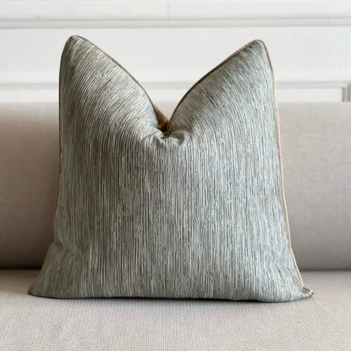 Neutral Grey Gold Luxury Throw Pillow Cover - The Finishing Touch Decor