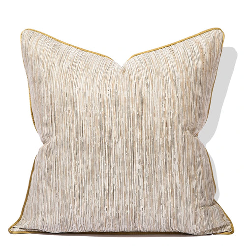 Neutral Grey Gold Luxury Throw Pillow Cover - The Finishing Touch Decor