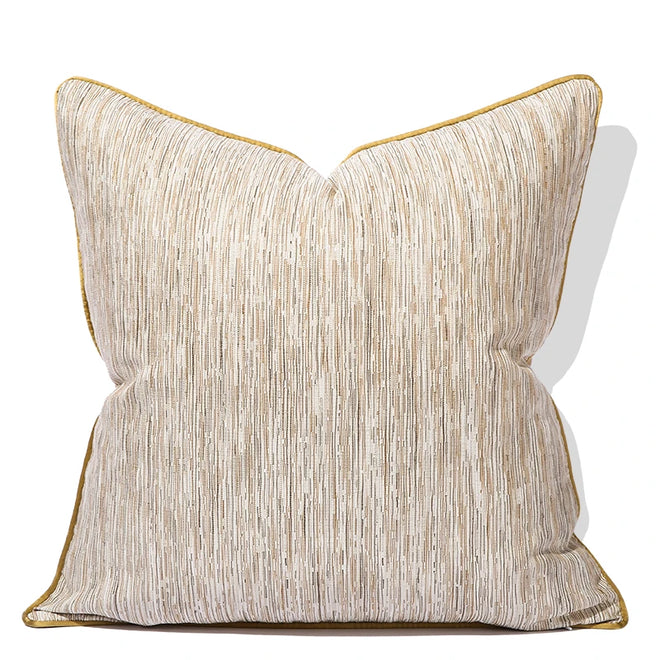 Neutral Grey Gold Luxury Throw Pillow Cover - The Finishing Touch Decor