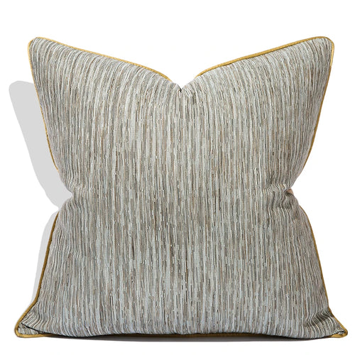 Neutral Grey Gold Luxury Throw Pillow Cover - The Finishing Touch Decor