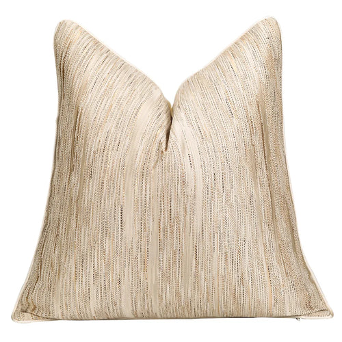 Neutral Grey Gold Luxury Throw Pillow Cover - The Finishing Touch Decor