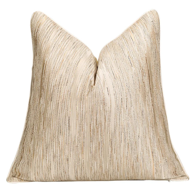 Neutral Grey Gold Luxury Throw Pillow Cover - The Finishing Touch Decor