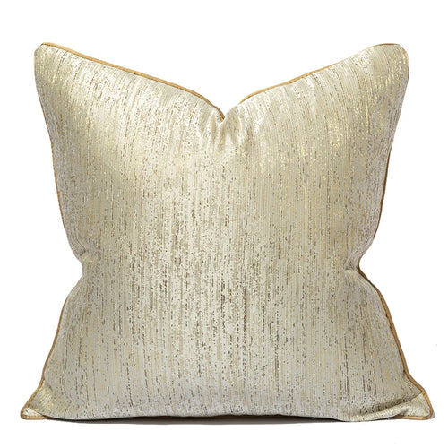 Neutral Grey Gold Luxury Throw Pillow Cover - The Finishing Touch Decor