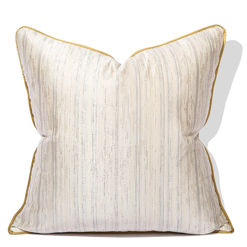 Neutral Grey Gold Luxury Throw Pillow Cover - The Finishing Touch Decor
