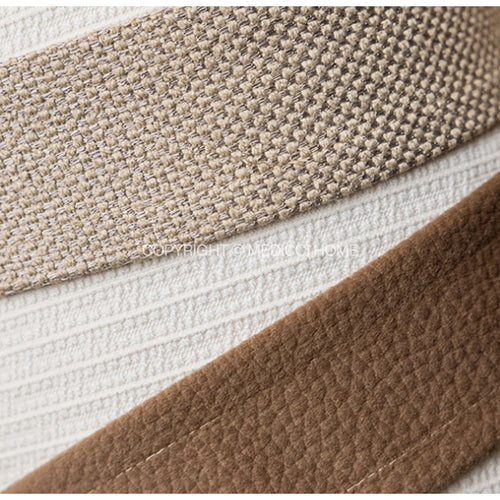 Cannes Style Cream Brown Luxury Throw Pillow Covers - The Finishing Touch Decor