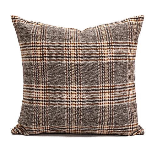 Cannes Style Cream Brown Luxury Throw Pillow Covers - The Finishing Touch Decor