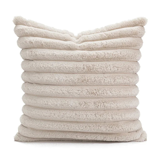 Cannes Style Cream Brown Luxury Throw Pillow Covers - The Finishing Touch Decor